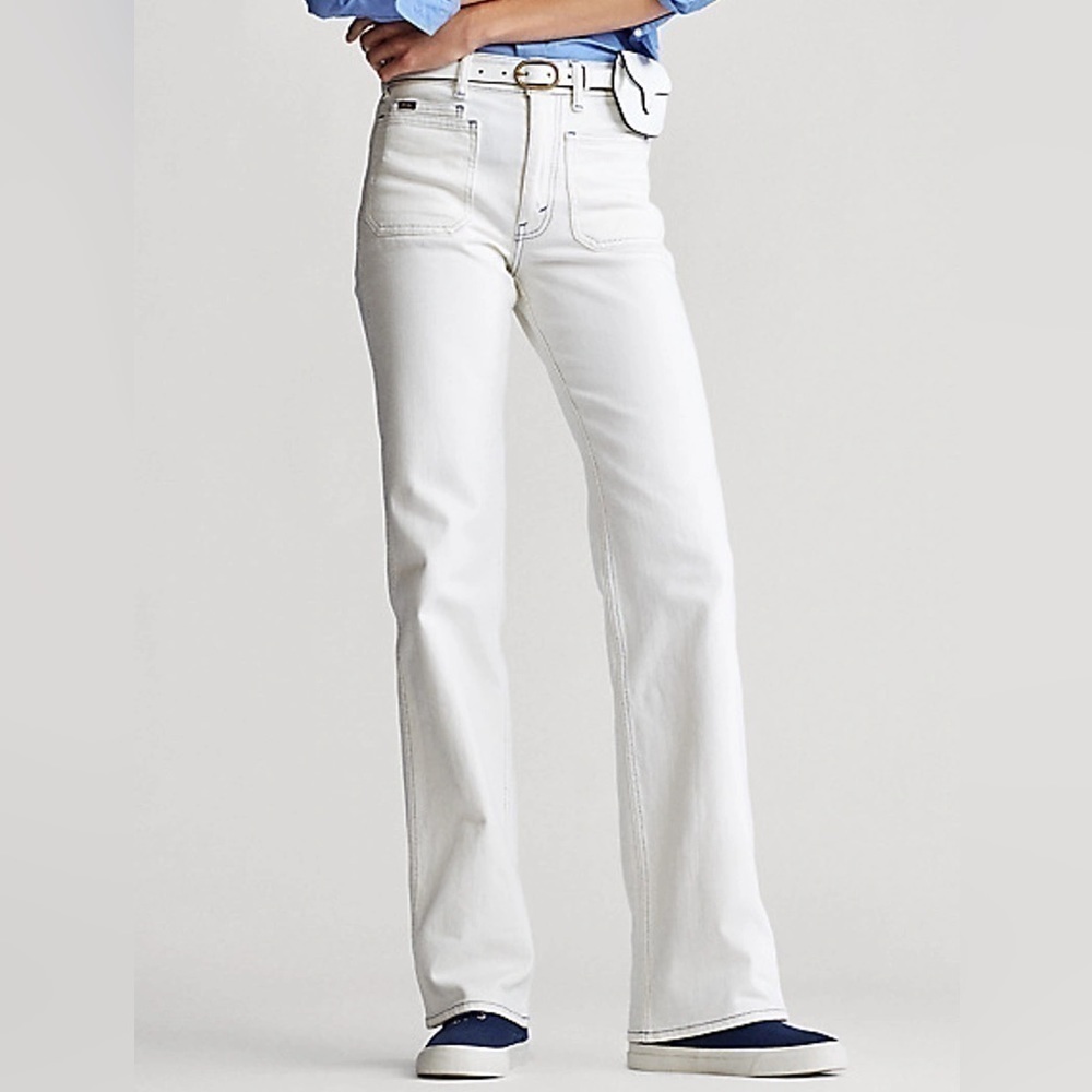 Polo by Ralph Lauren | White Flare Jean - Size 26R- Excellent Condition​​​​​ - Picture 3 of 12